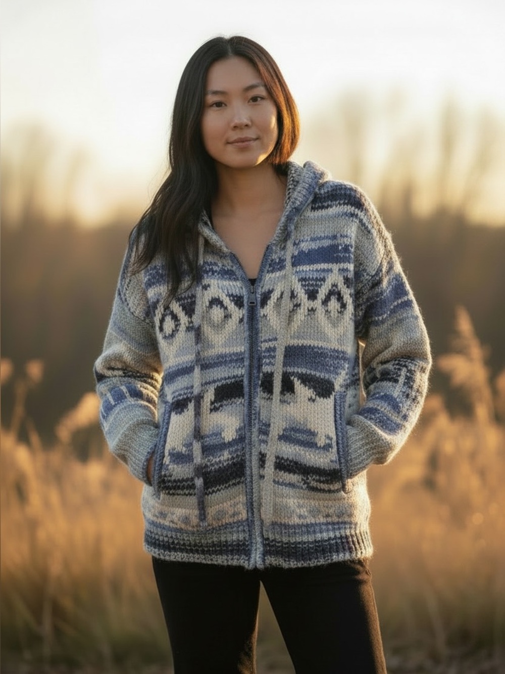 Kamana Knit Zip Up